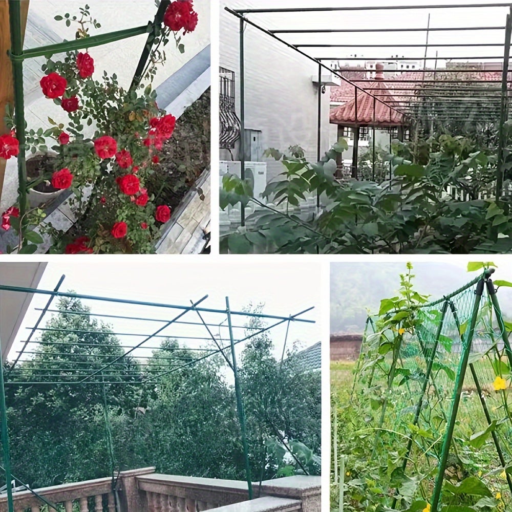 Lot de 58 tuteurs pour plantes de jardin, 20 tuteurs pour tomates, pour plantes grimpantes, plantes en pot, tomates, poteaux de clôture - 5