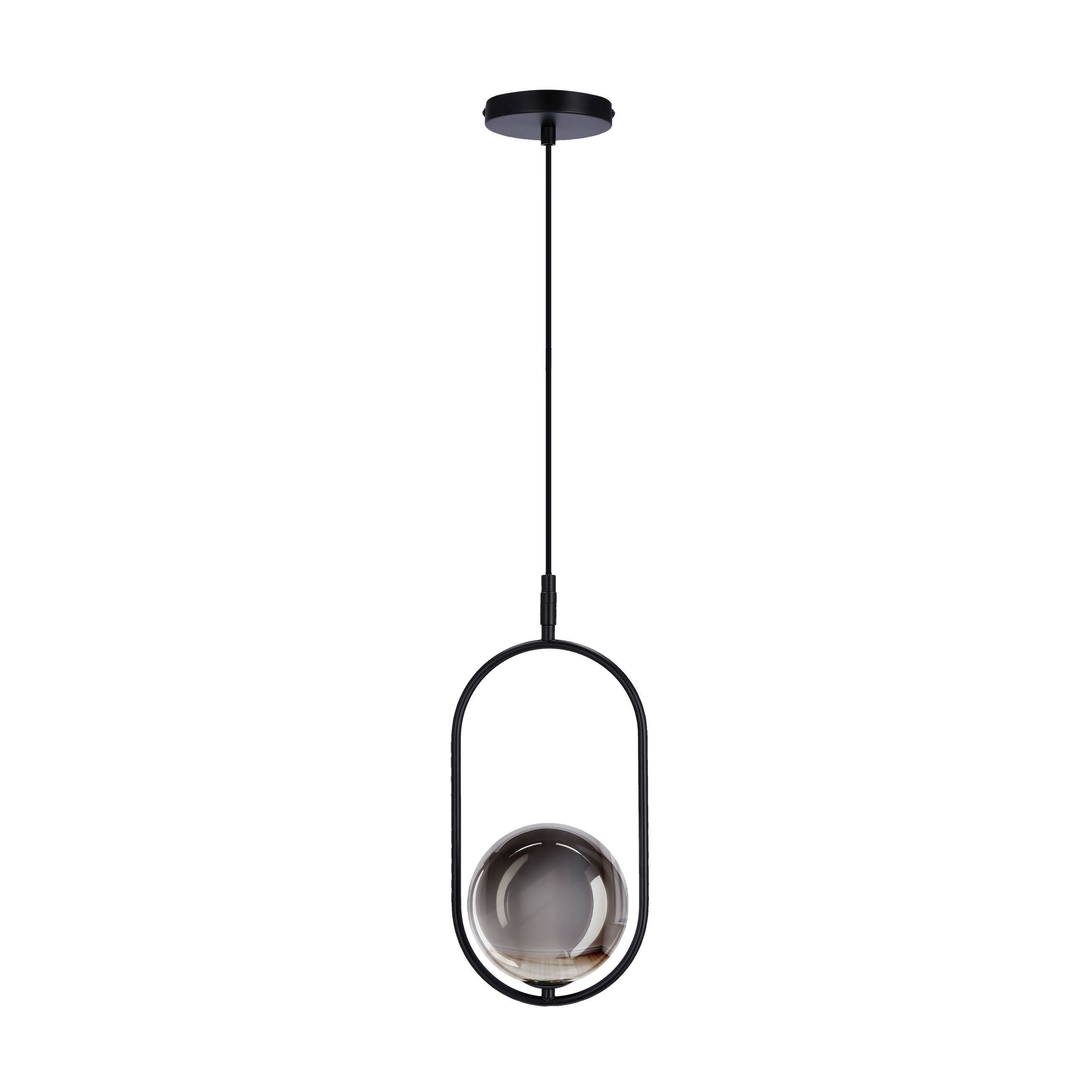Lampa wisząca CORDEL czarna 1xG9x10W metal wym:120x18,5x14cm IP20 Candellux