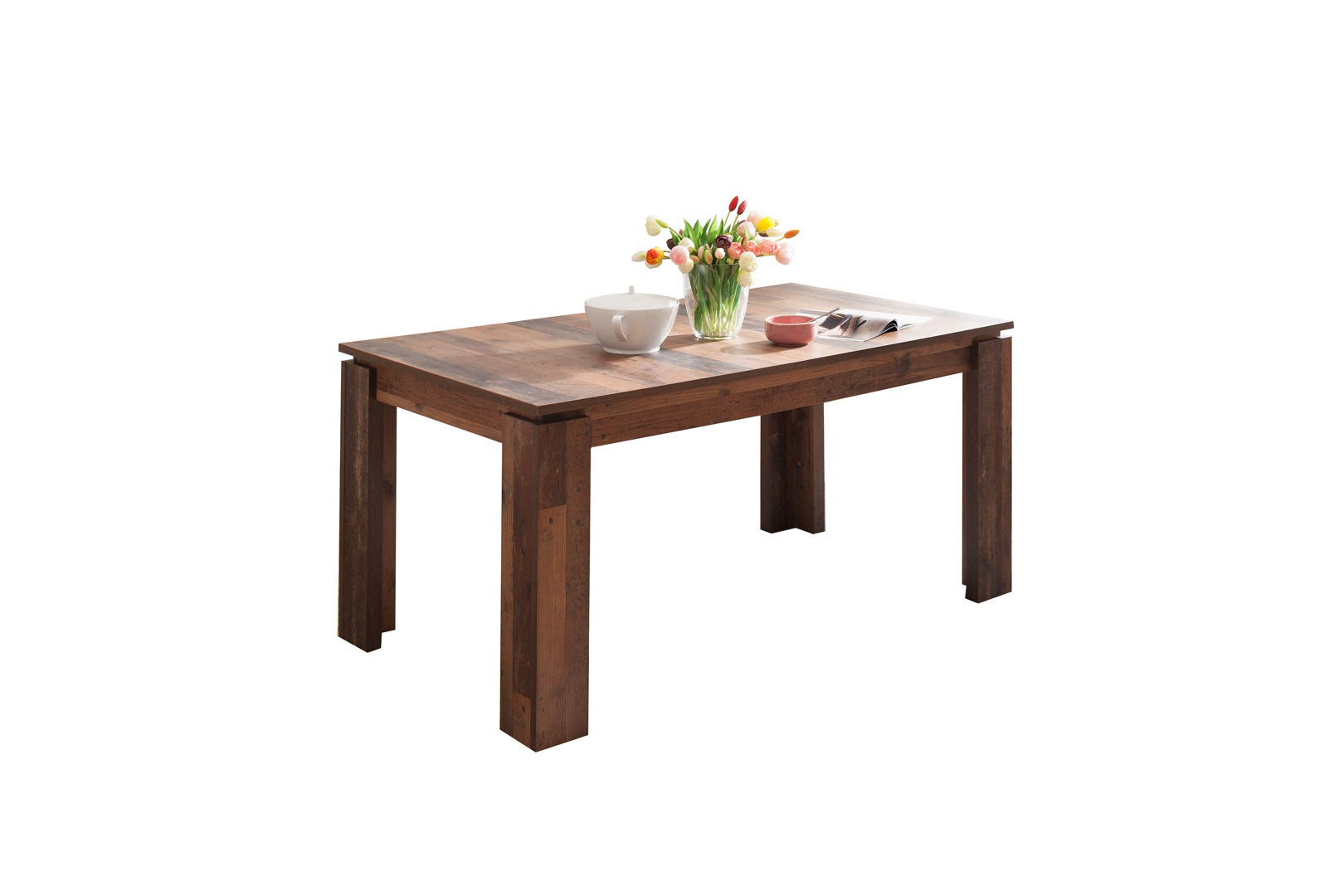 Universal stół do jadalni Dekor stare drewno.