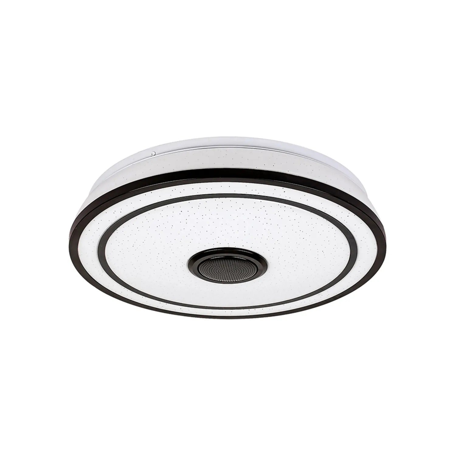 Plafon okrągły z pilotem Nikolaus LED 24W Odcienie bieli 1600lm czarno-biały wym:9x39,5x39,5cm IP20 Rabalux