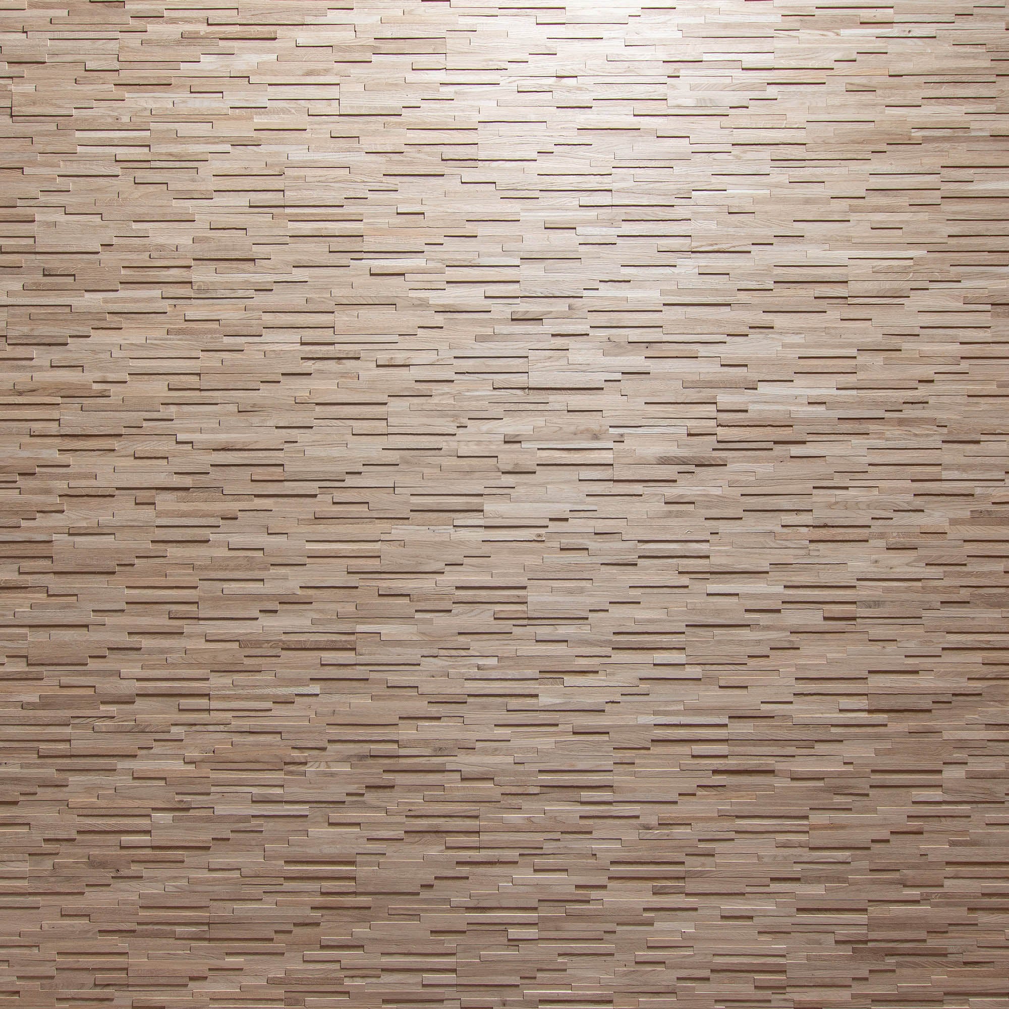 Painel de parede em madeira maciça de carvalho ACE com relevo texturizado 3D - 72x10cm - 14 painéis - 1m² - Revestimento decorativo para paredes - 6