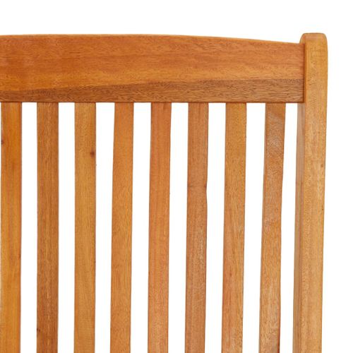 Chaise de jardin pliable sans coussin en bois Marron - 9