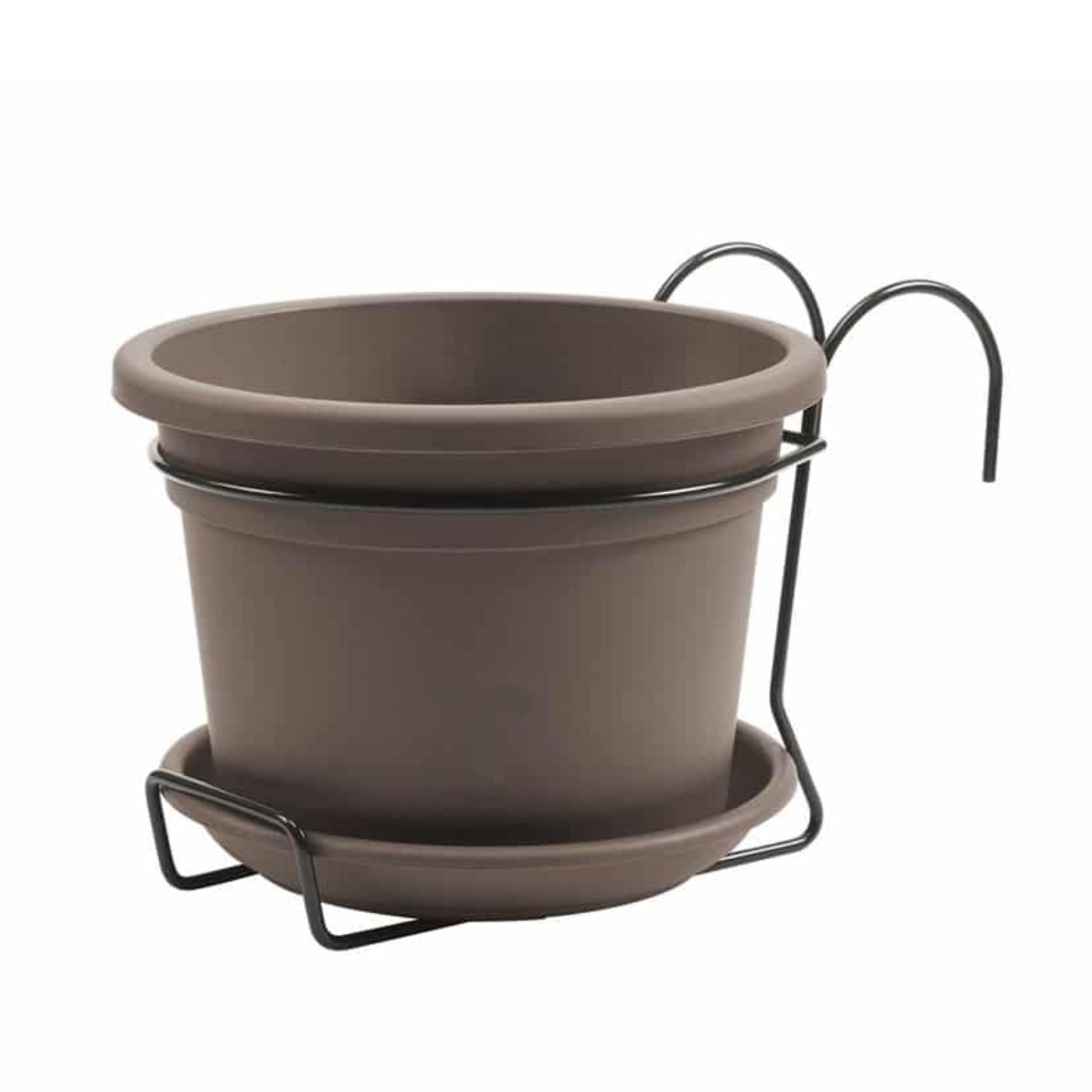 Vaso Da Fiori Per Esterni E Interni Grigio Effetto Cemento Rotondo MgO 36x36x51 Cm Eucommia 85893181