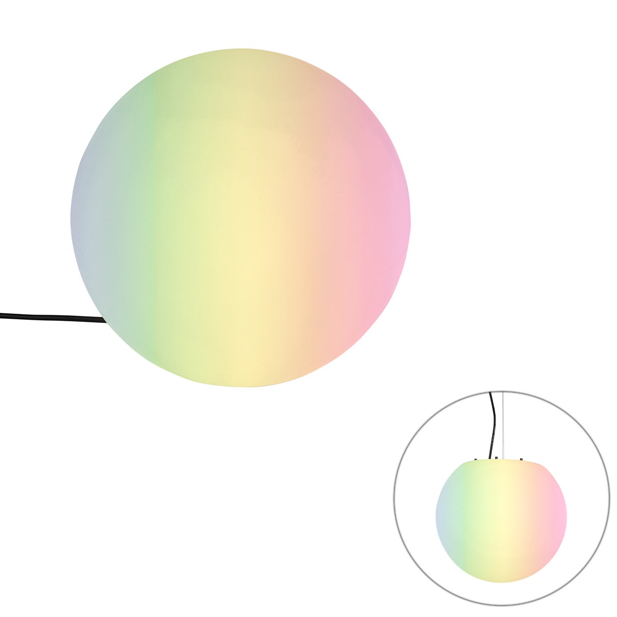 Inteligentna lampa zewnętrzna biała 35 cm IP65 z WiFi A60 - Nura