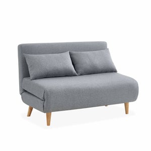 Canapé d'angle convertible WADE 3 places gris anthracite