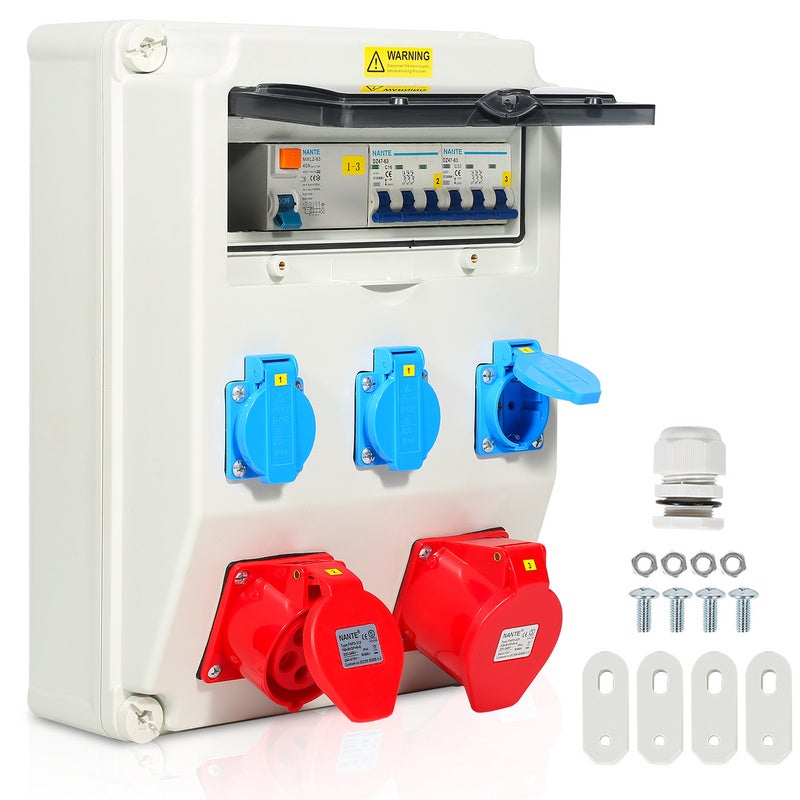 Coffret De Chantier Monophase Repartiteur De Courant Mural Coffret Electrique De Chantier 1x16a 2x230v Mit Ls 95417305