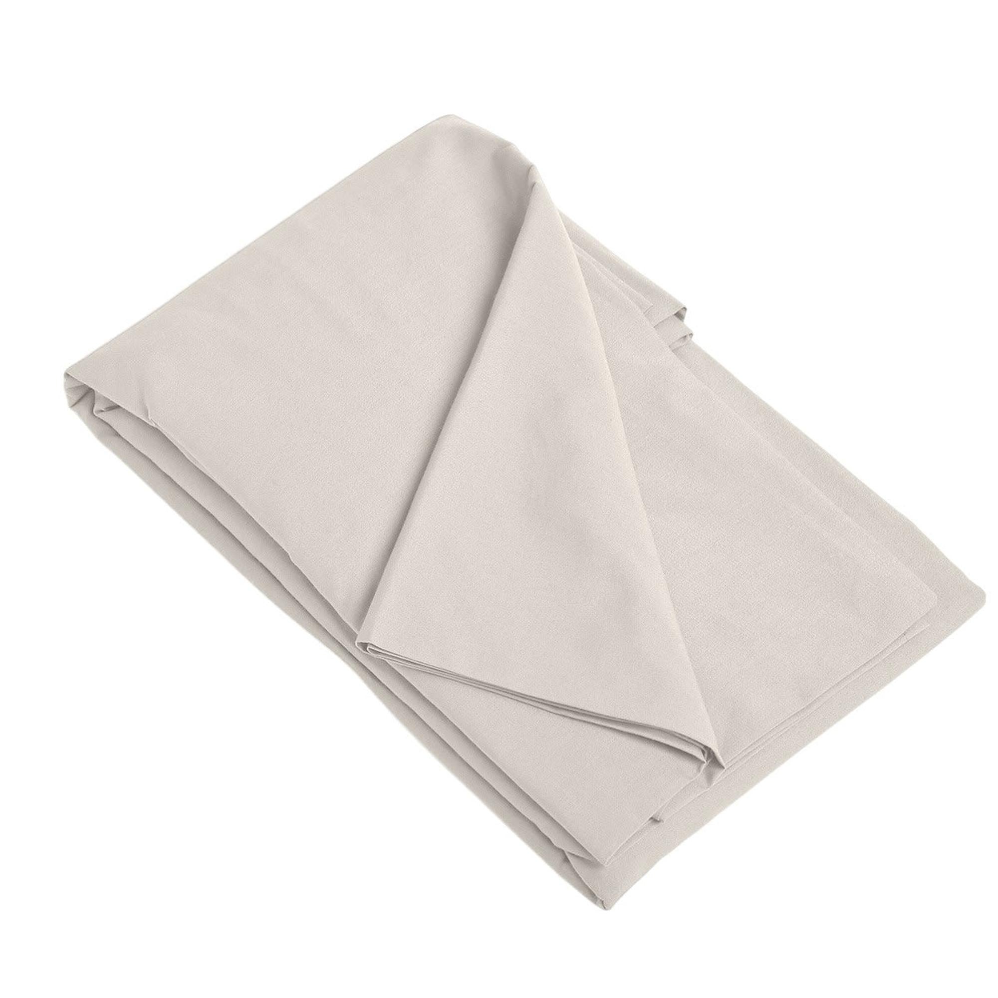 Housse de couette 260x240 satin lavé de coton bio grège - 3