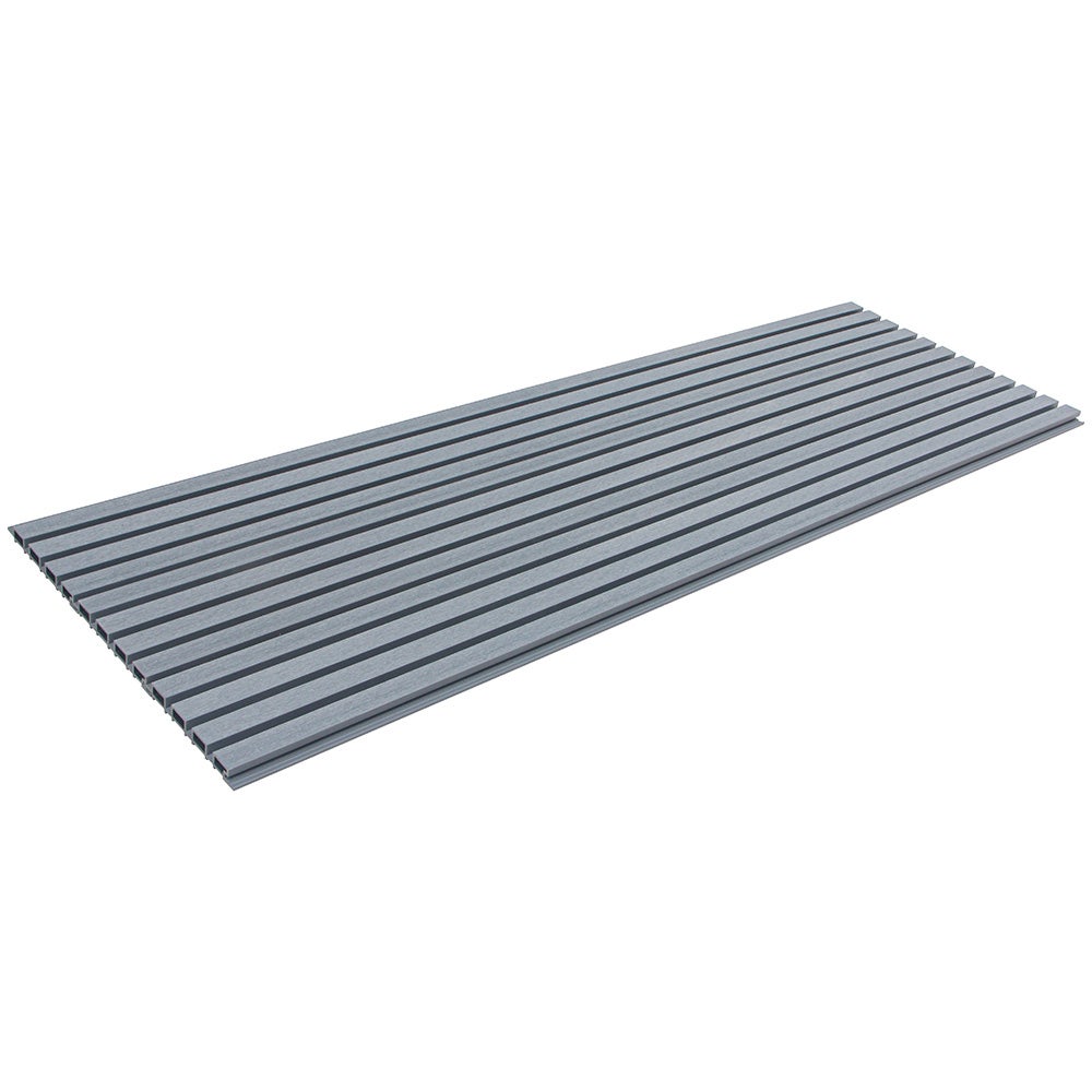 Home Deluxe - Revêtement de façade en WPC DUVAR - Couleur : gris clair, dimensions : 2 m² env. 190 x 21,9 x 2,6 cm, matériel de montage inclus I - 8