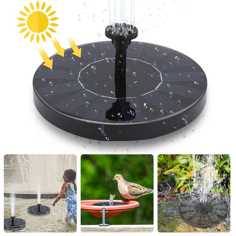 Bomba de agua solar de fuente solar para decoración de jardín de piscina de estanque
