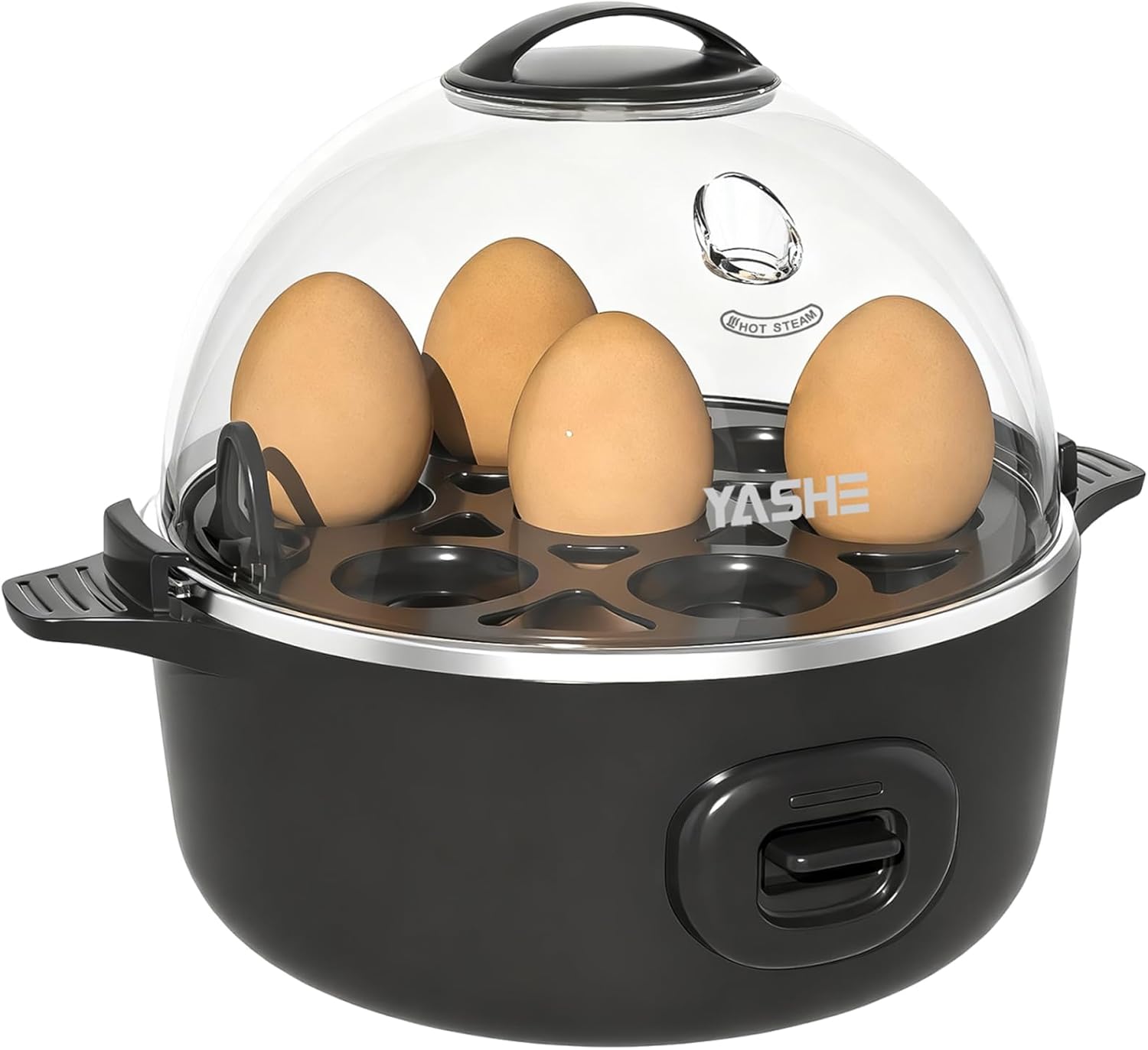 Yashe Cocedor De Huevos 7 Huevos, 360 W, Negro , Leroy Merlin