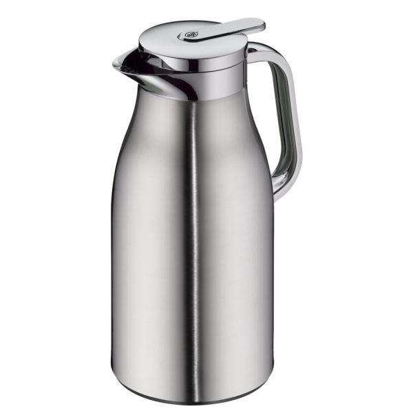 Carafe Isotherme Relaxdays 1,5 L – Acier Inoxydable, Double Paroi, Bouton Poussoir, Garde Chaud 12h Et Froid 24h - 6