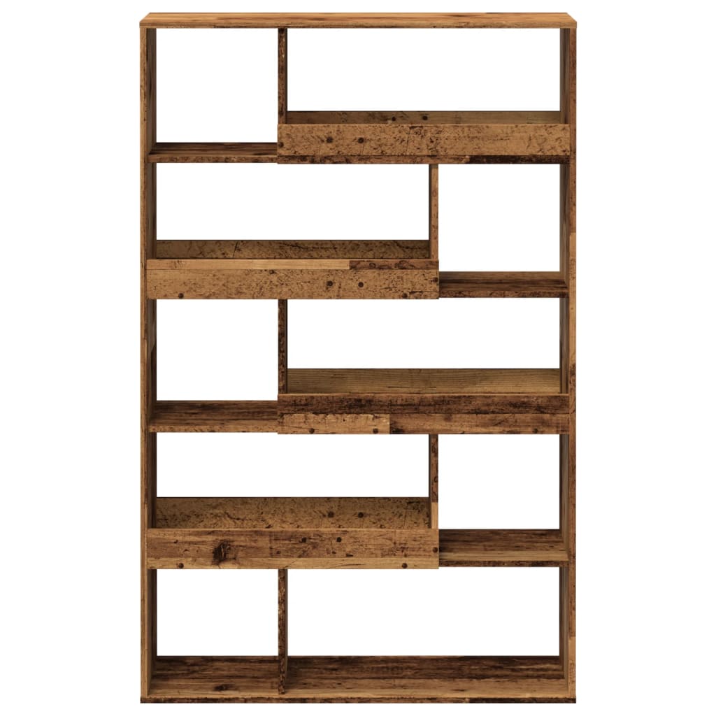 Bibliothèque pour Séjour en Bois Marron H. 33 x l. 100 x P. 33 cm - 4