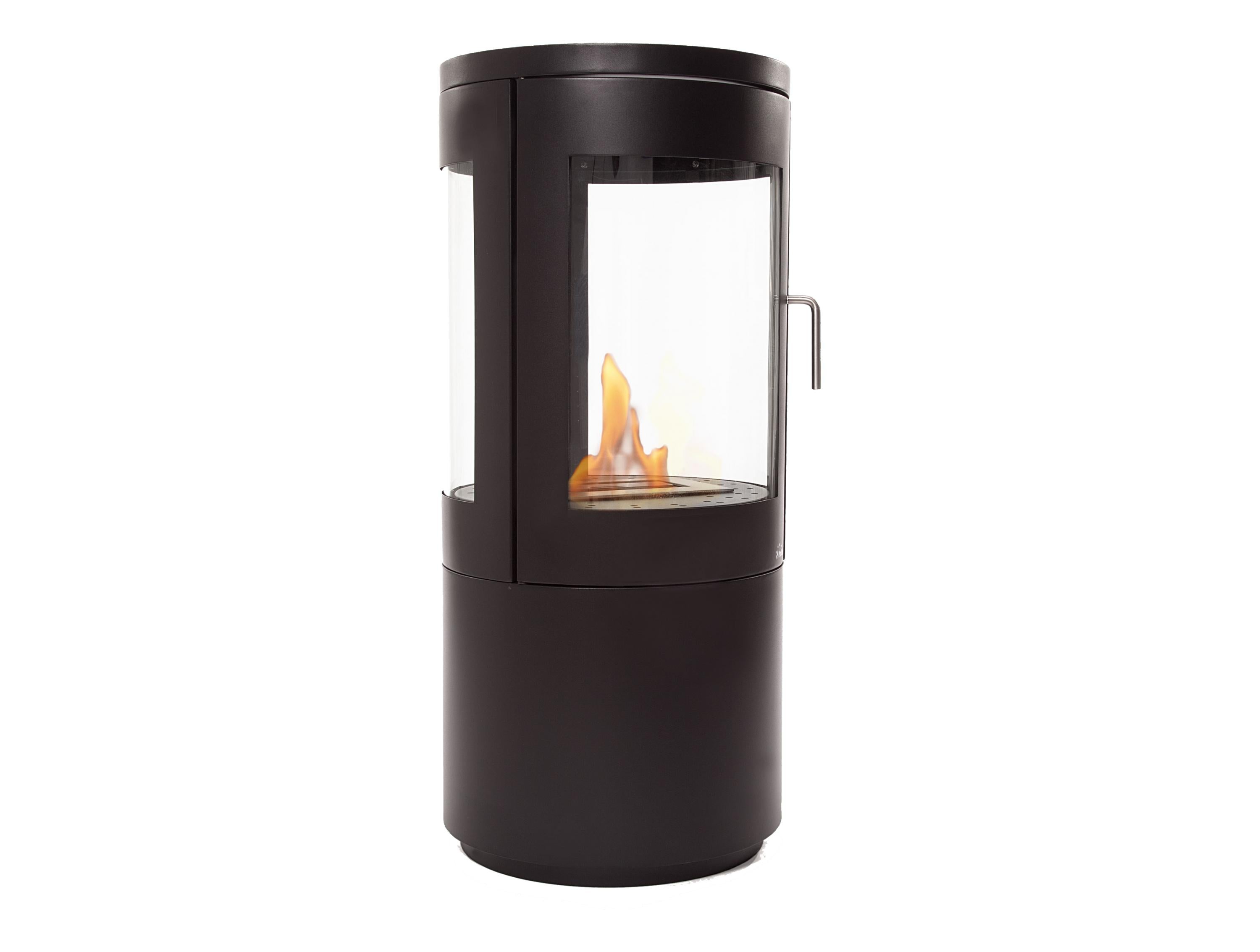 Poêle à éthanol en acier noir avec porte en verre trempé Leroy Merlin — free download