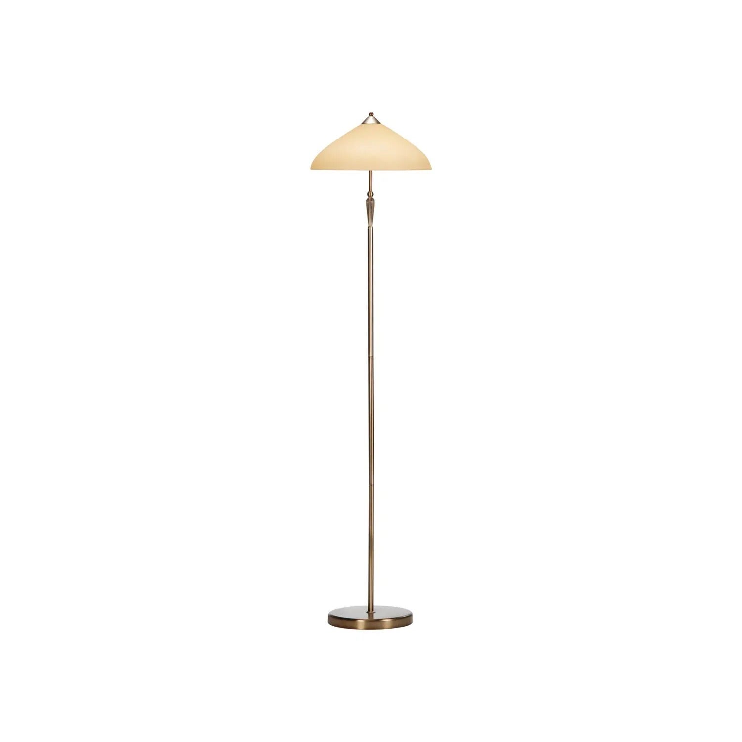 Lampa podłogowa stojąca Regina mosiądz-ecru 1xE27x60W wym: 166 x 40 x 40 cm metal Rabalux