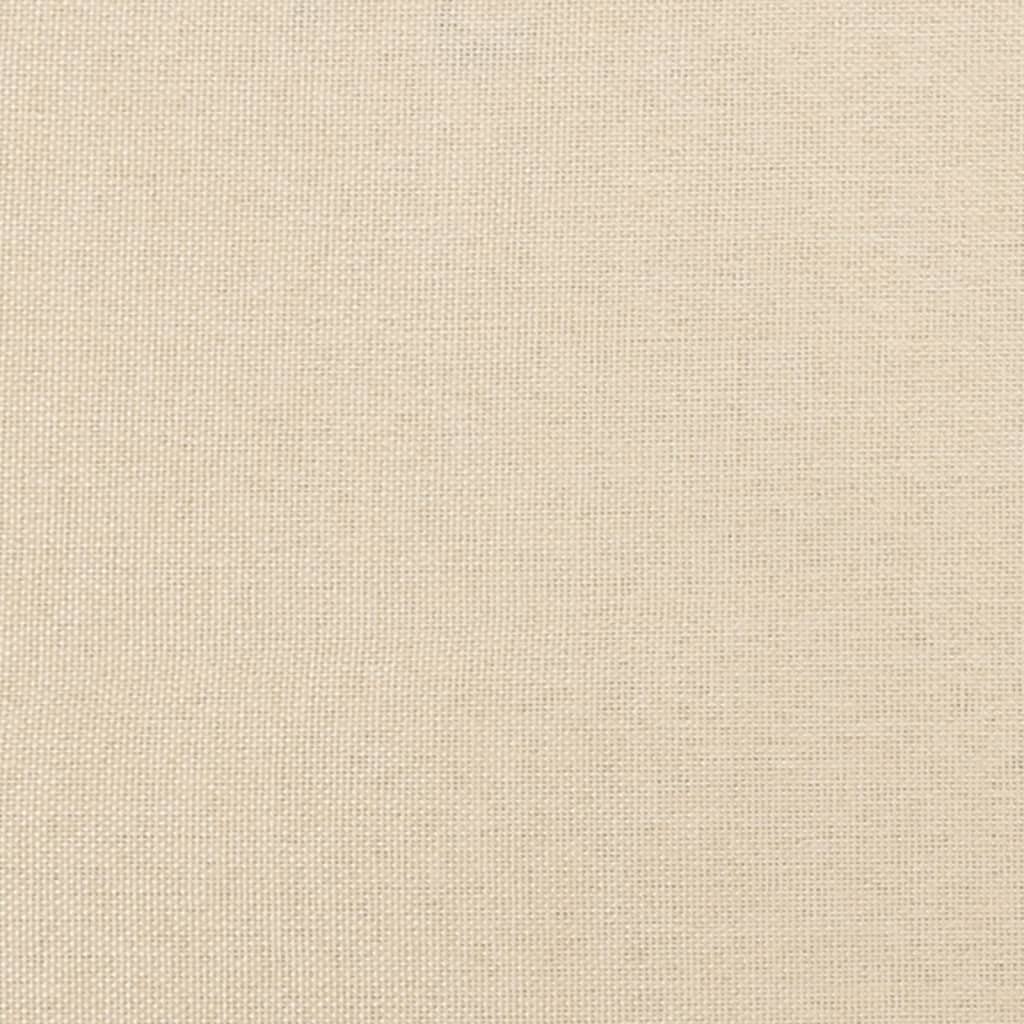 Cadre de lit sans matelas crème 180 x 200 cm en tissu - 8