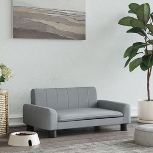 Divano Per Cani PawHut - Lettino 90x78x25cm Per Taglia Media/Grande, Rivestimento Lavabile, Grigio - Foto 6