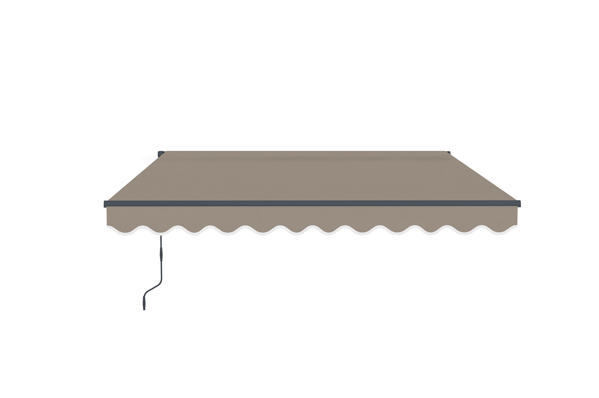 Store banne monobloc VECCHIO 3m x 2,5m - Toile premium 320g/m2 Taupe - 7