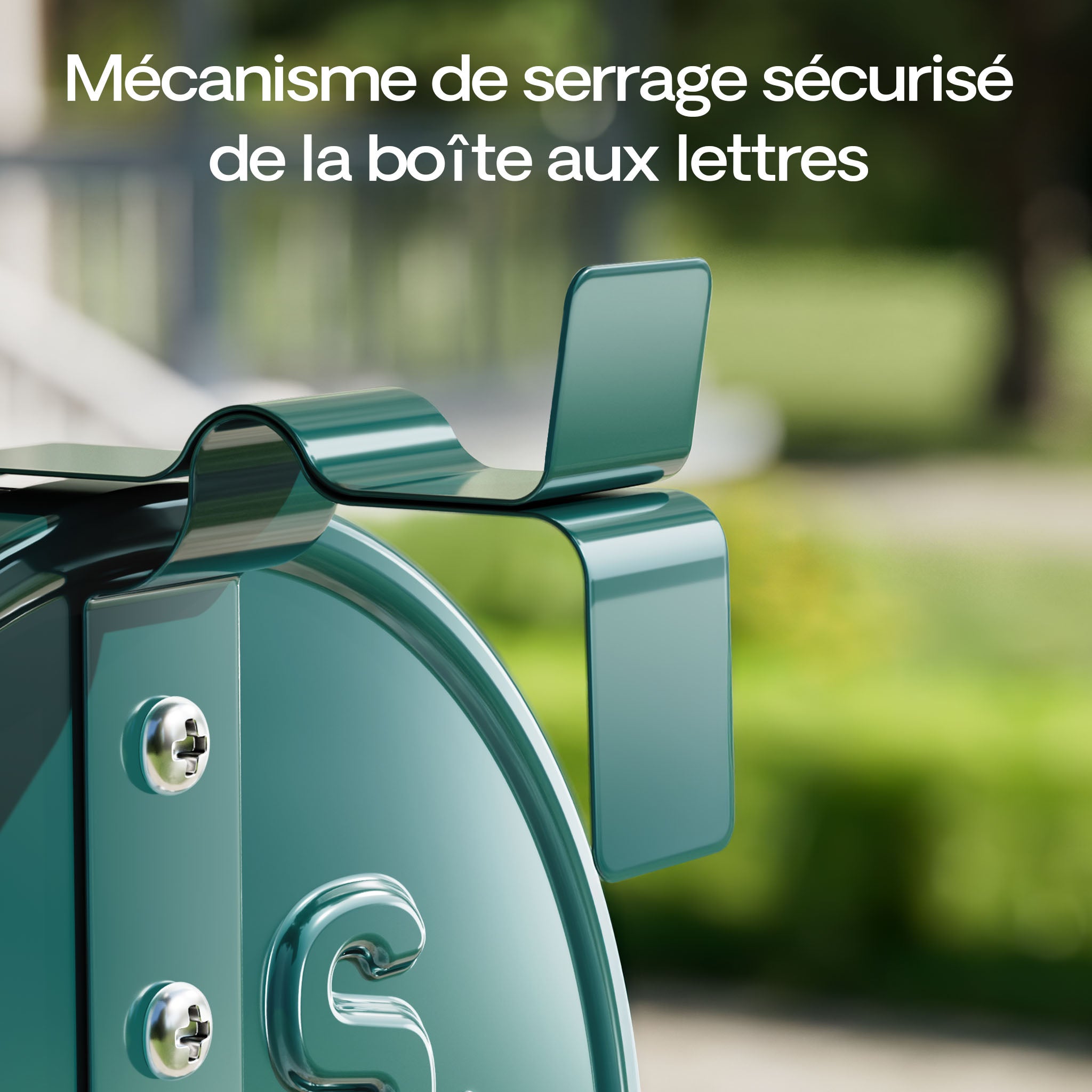 Boîte aux lettres design style américain, 150 x 513 x 223 mm, Couleur verte, Acier galvanisé, Boîte postale US Mailbox avec fanion Wiltec - 7
