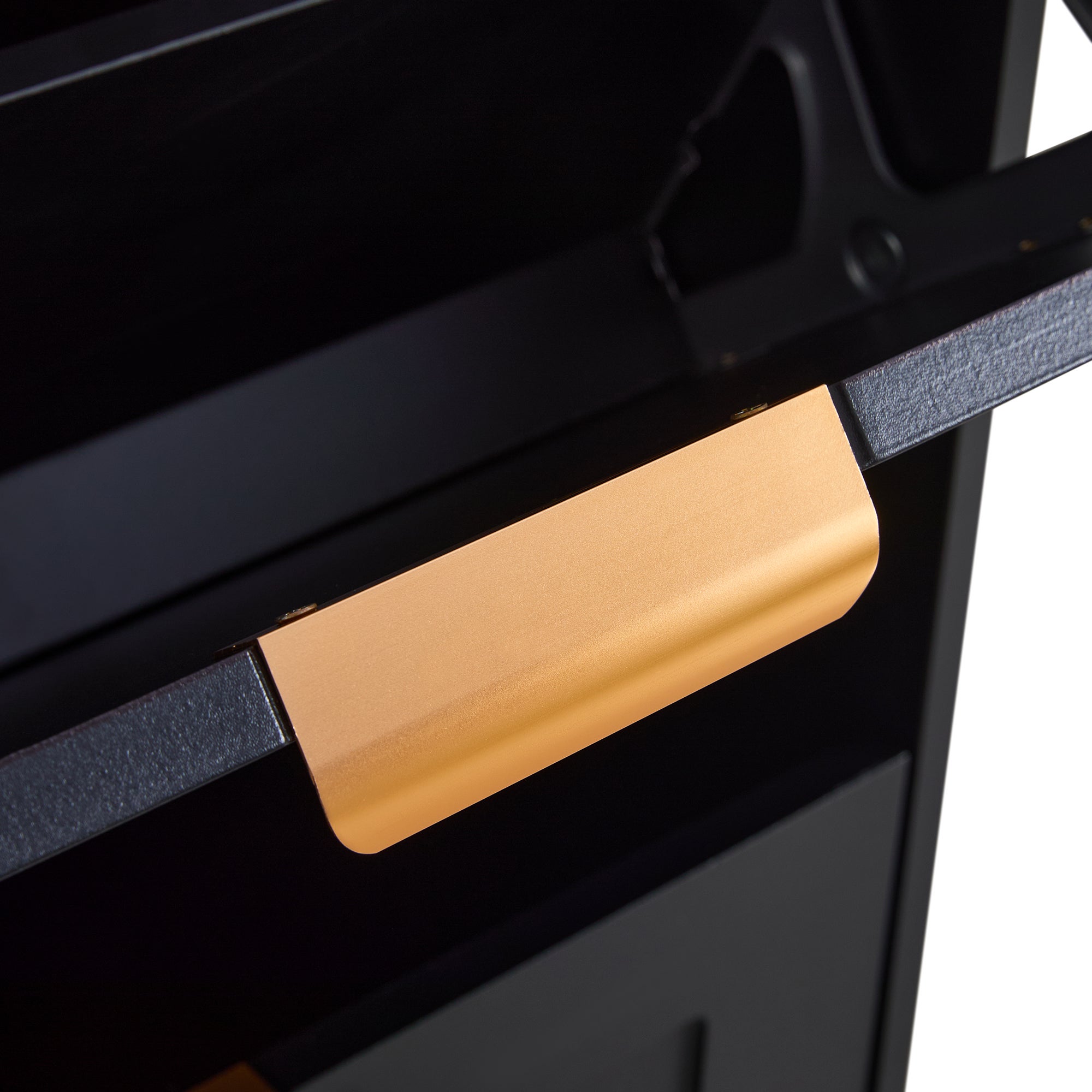 Meuble à chaussures moderne 60x24x114cm - 3 portes abattants - Noir - 7