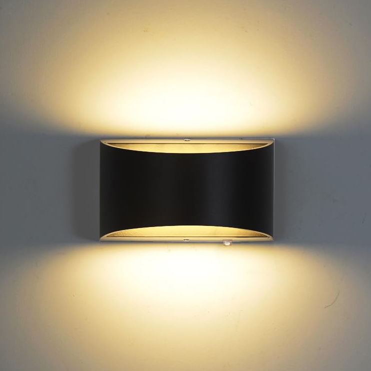 Apliques de pared led modernos, luz de pared blanca fría de 6000k, luz de montaje en pared arriba y abajo de 14w, lámpara de pared interior, 1 pieza