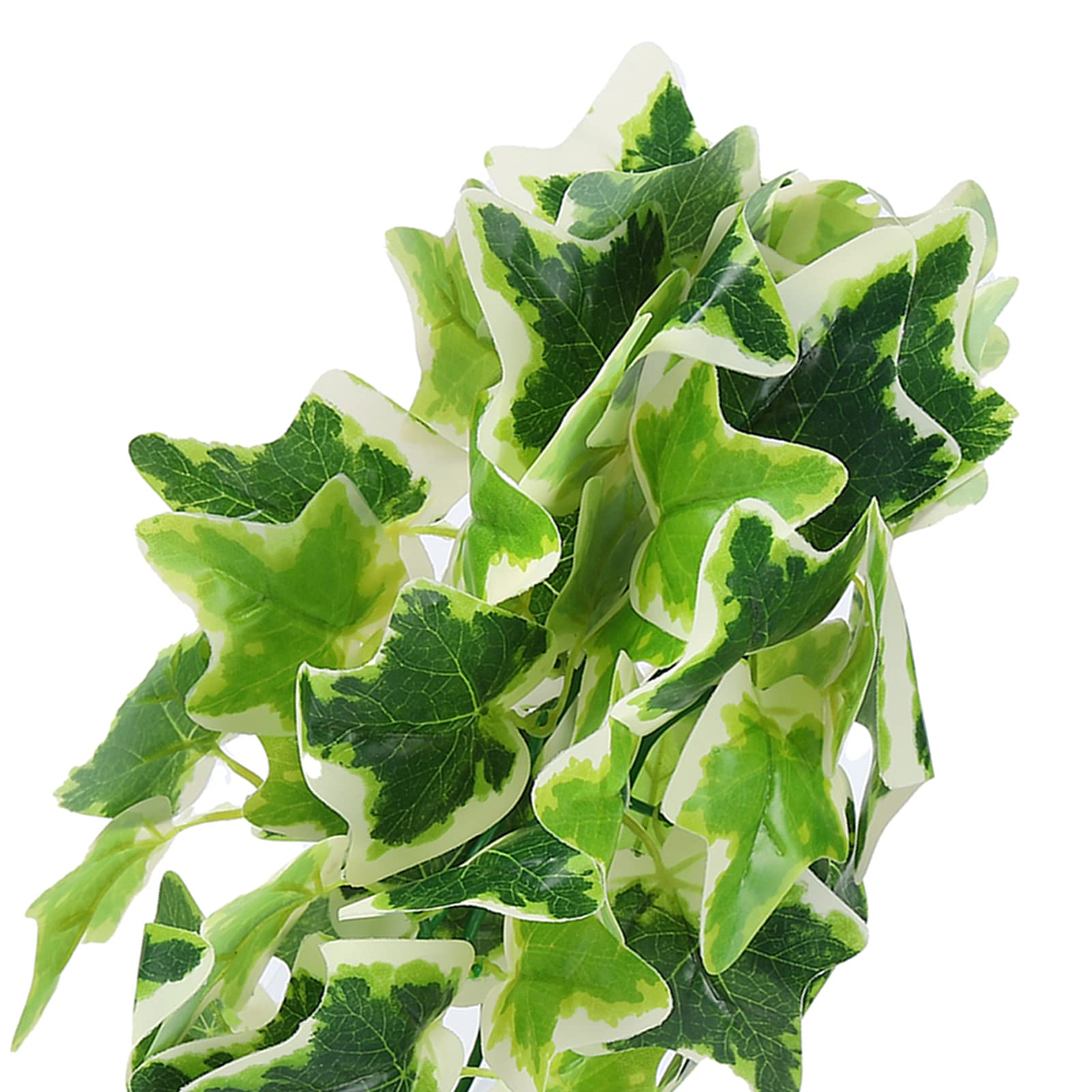 Plantes artificielles pour reptiles, plantes en plastique réalistes, feuilles suspendues, décoration avec ventouse pour reptiles, terrarium, aquarium - 9