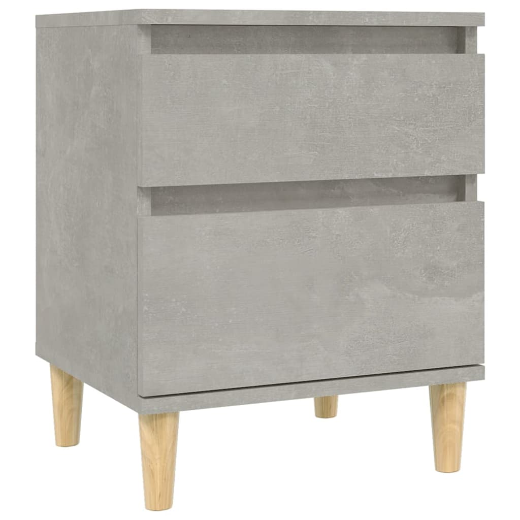 Maison Exclusive - Comodino Grigio Cemento 40x35x50 cm - 2