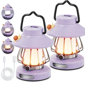 Lampe De Camping Rechargeable USB – Étanche IP44, 2 Modes, Avec Crochet, Pour Tente Et Extérieur