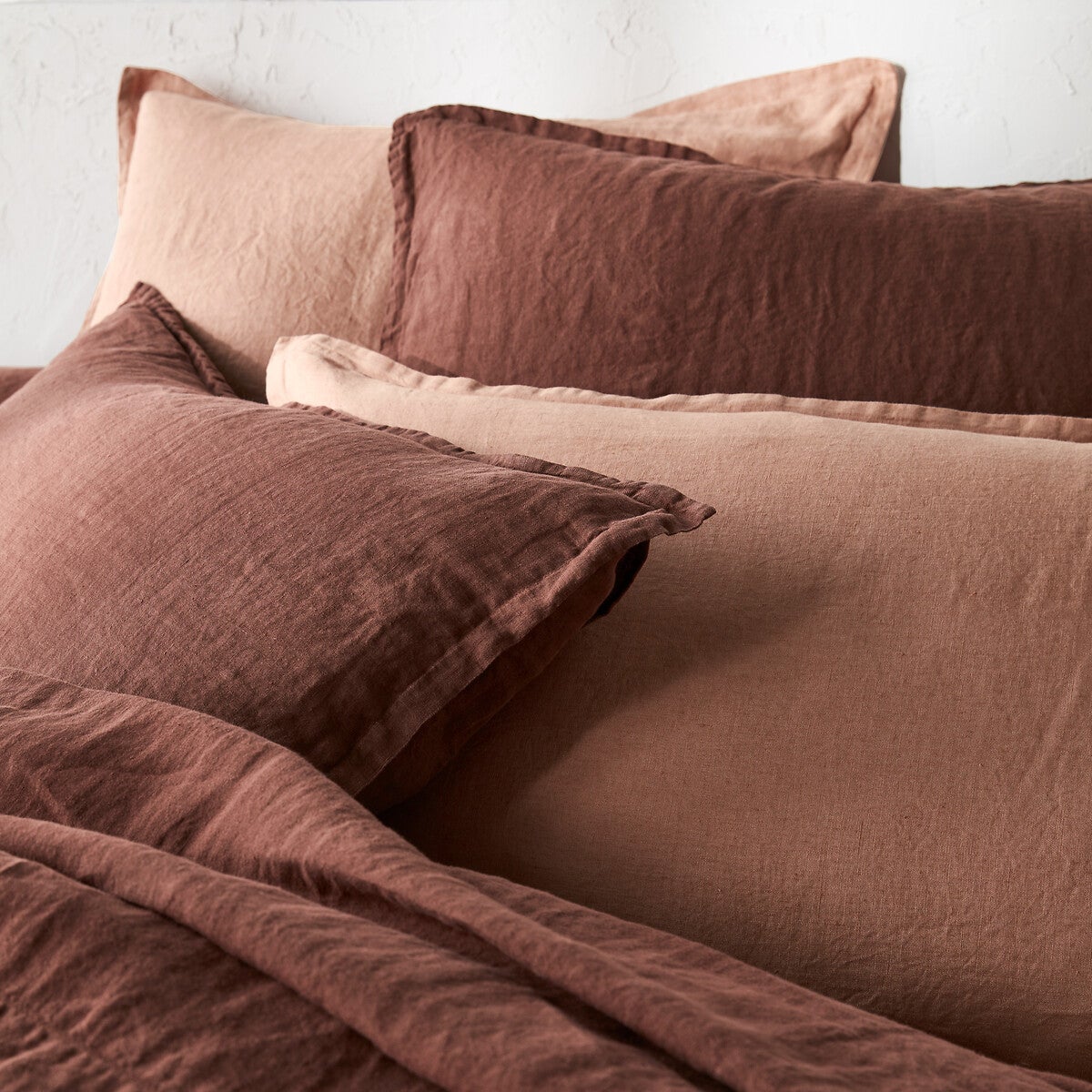 Drap housse lin lavé, bonnet 35 cm, Linot - Ecorce - 160 x 200 cm - 3