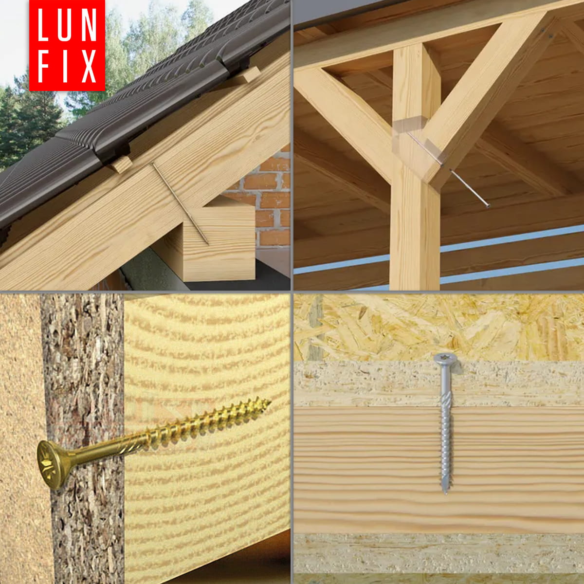 Wkręty ciesielskie z łbem stożkowym 8x300mm 1szt. - 8