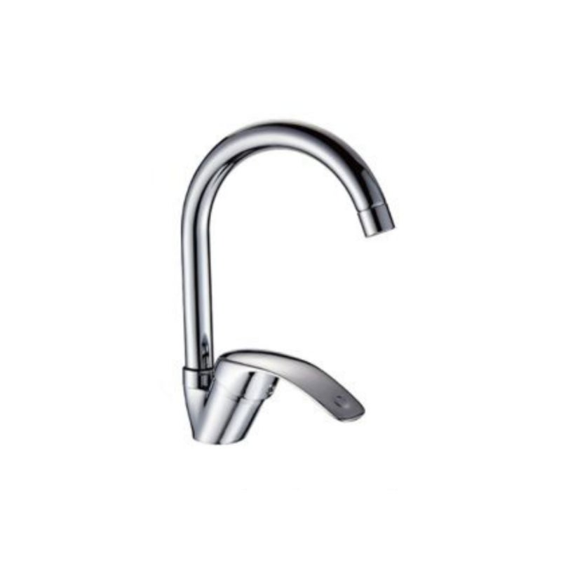 Miedziana bateria kuchenna, obrotowa bateria do ciepłej i zimnej wody, antybryzgowa bateria balkonowa, bateria z szerokim łukiem