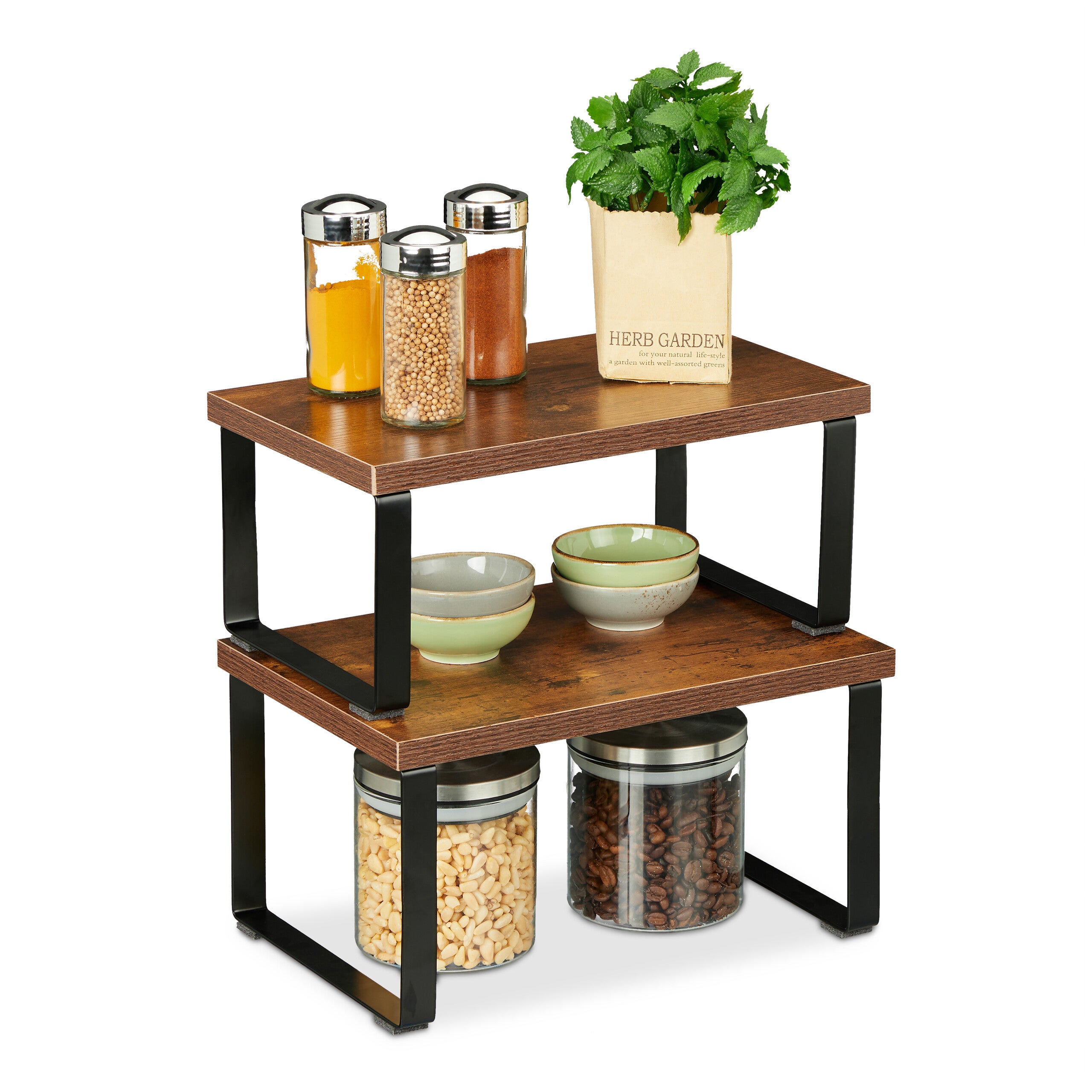 SCAFFALE SPEZIE 4 livelli per piano di lavoro scaffale organizer regalo