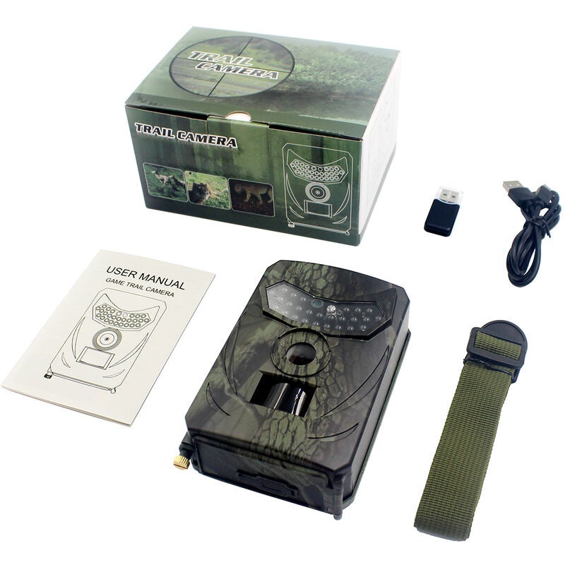 IP54 Caméra de chasse 12MP HD 1080P Vision nocturne infrarouge Détection infrarouge animale extérieure étanche - 2