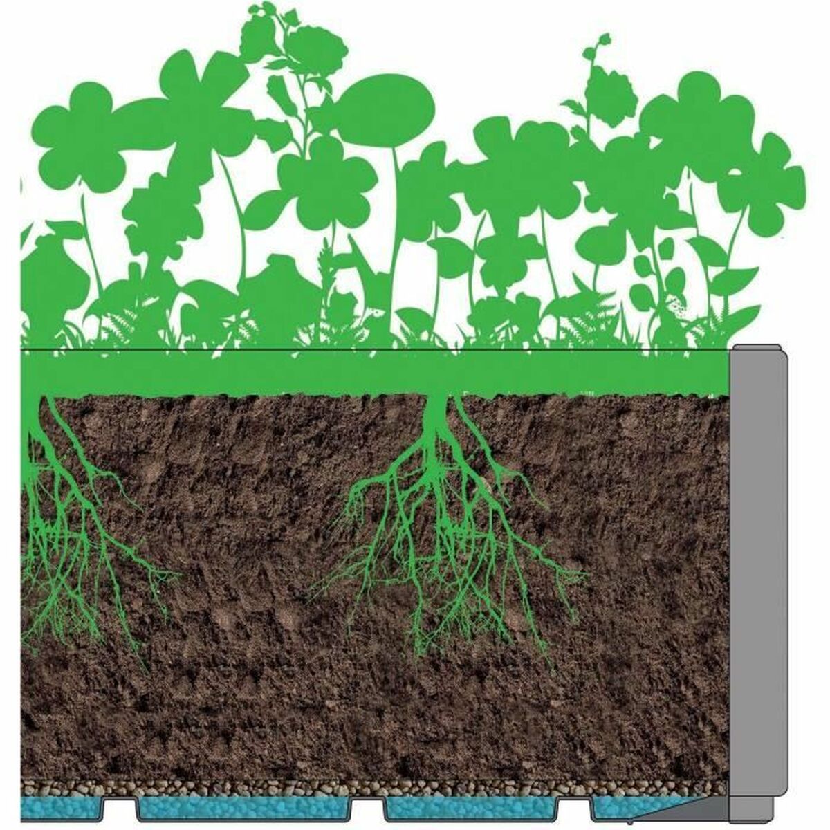 Pot Starwax Blanc Rectangulaire 80 cm - 5