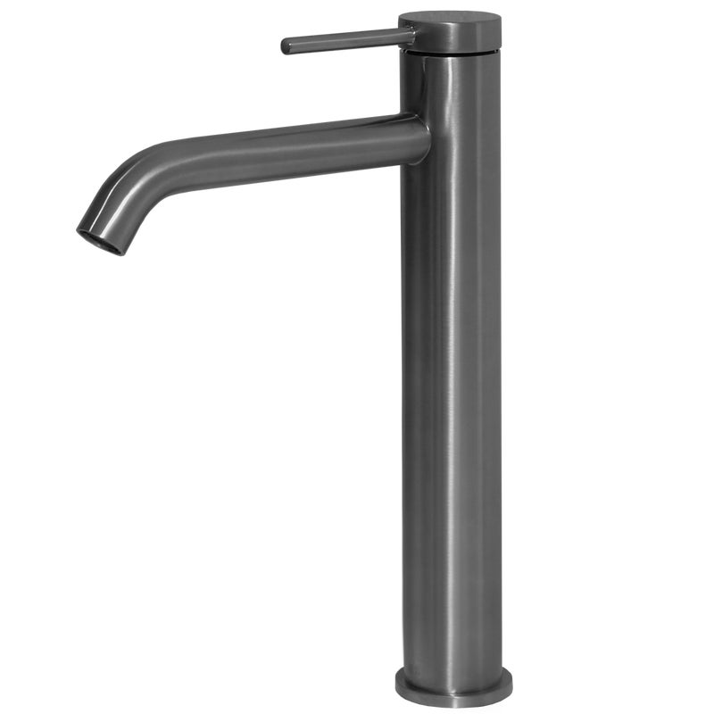 Lollipop bateria umywalkowa wysoki szary metaliczny