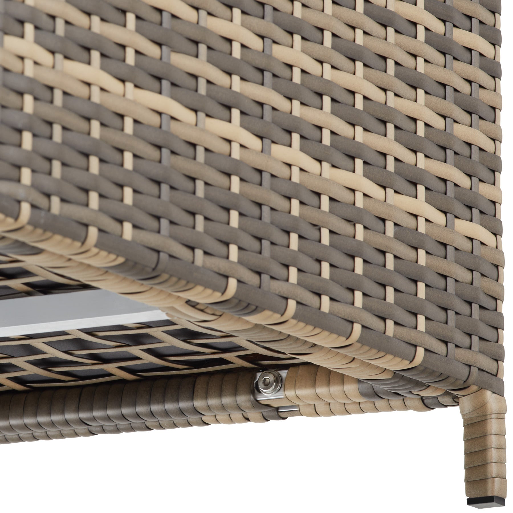 1 BOÎTE DE RANGEMENT en polyrotin et aluminium, 297 litres, roulettes, couvercle vérin, naturel gris foncé TECTAKE - 8