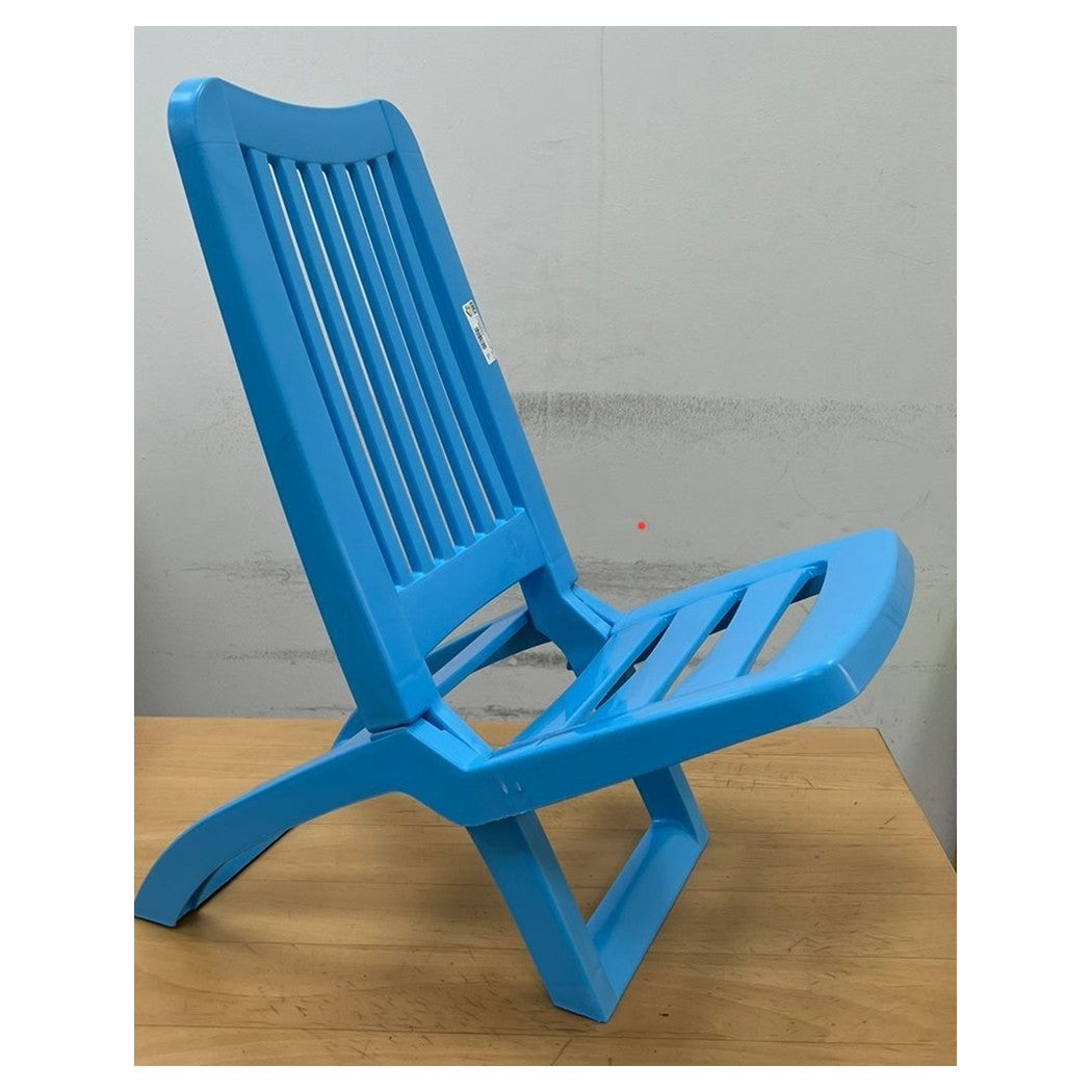 Trade Shop Set Sedie Spiaggina Sdraio Spiaggia Mare Celeste