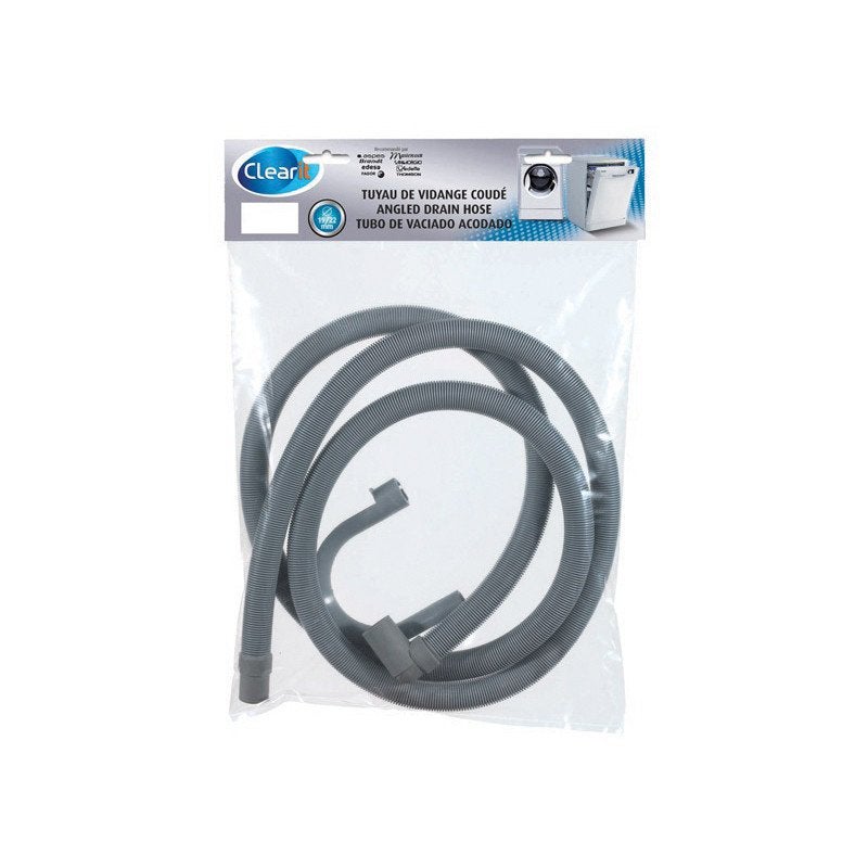 Tuyau De Vidange Coudé Clearit 19/22 Mm, Longueur 2m - Neuf, Réf 51S8694