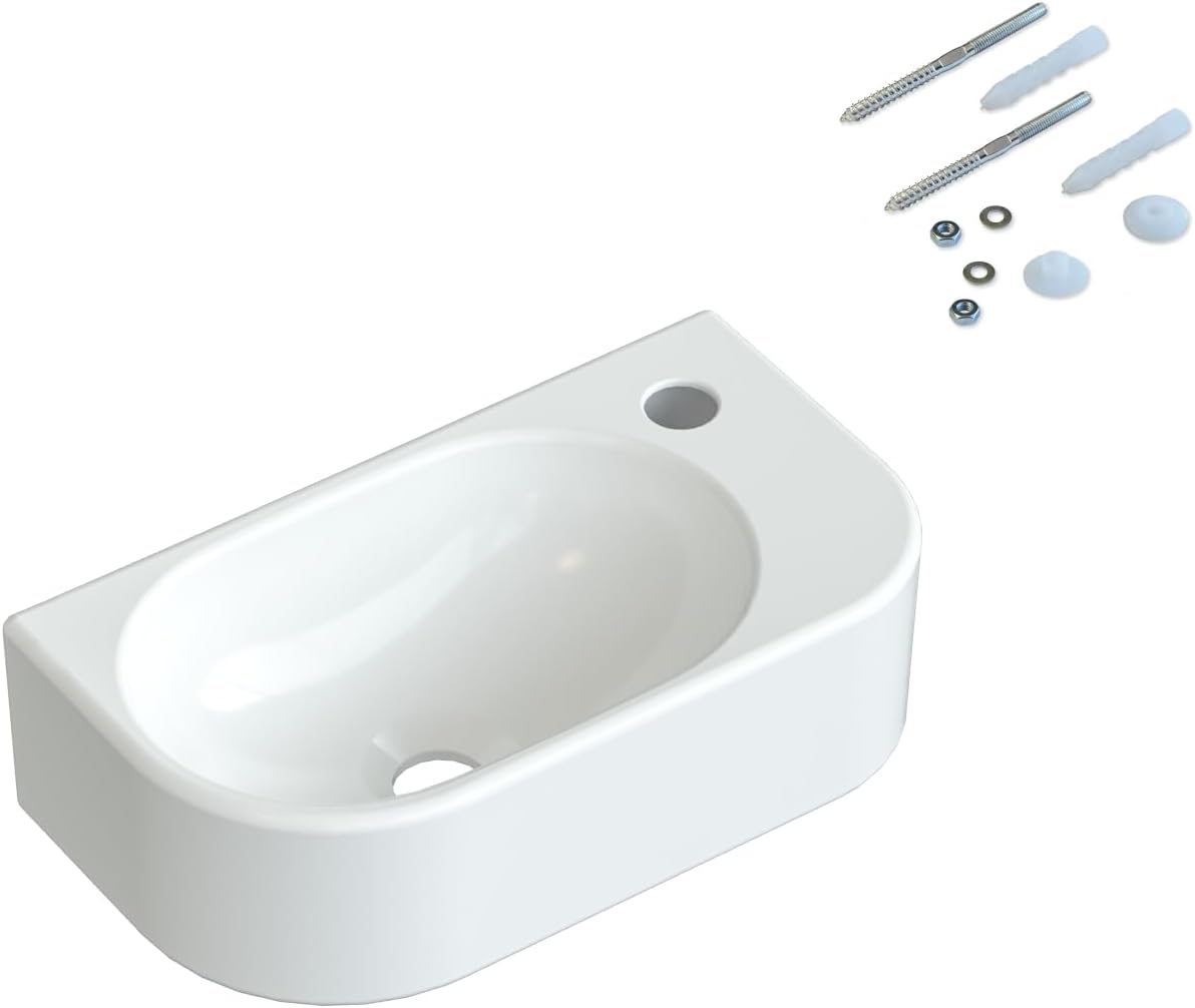 Lave-mains Renova Compact - Trou Robinetterie à Droite | Téréva