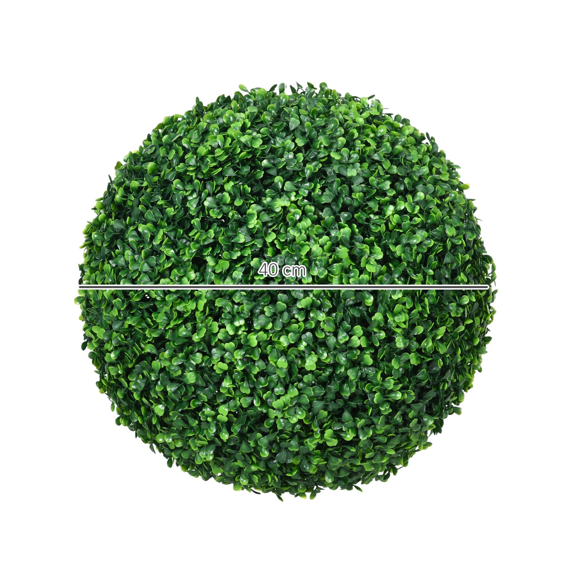 Ensemble de 2 boules en buis, plantes artificielles, plante d’intérieur avec protection UV, plante décorative, pour intérieur, extérieur, verte DaGou - 5