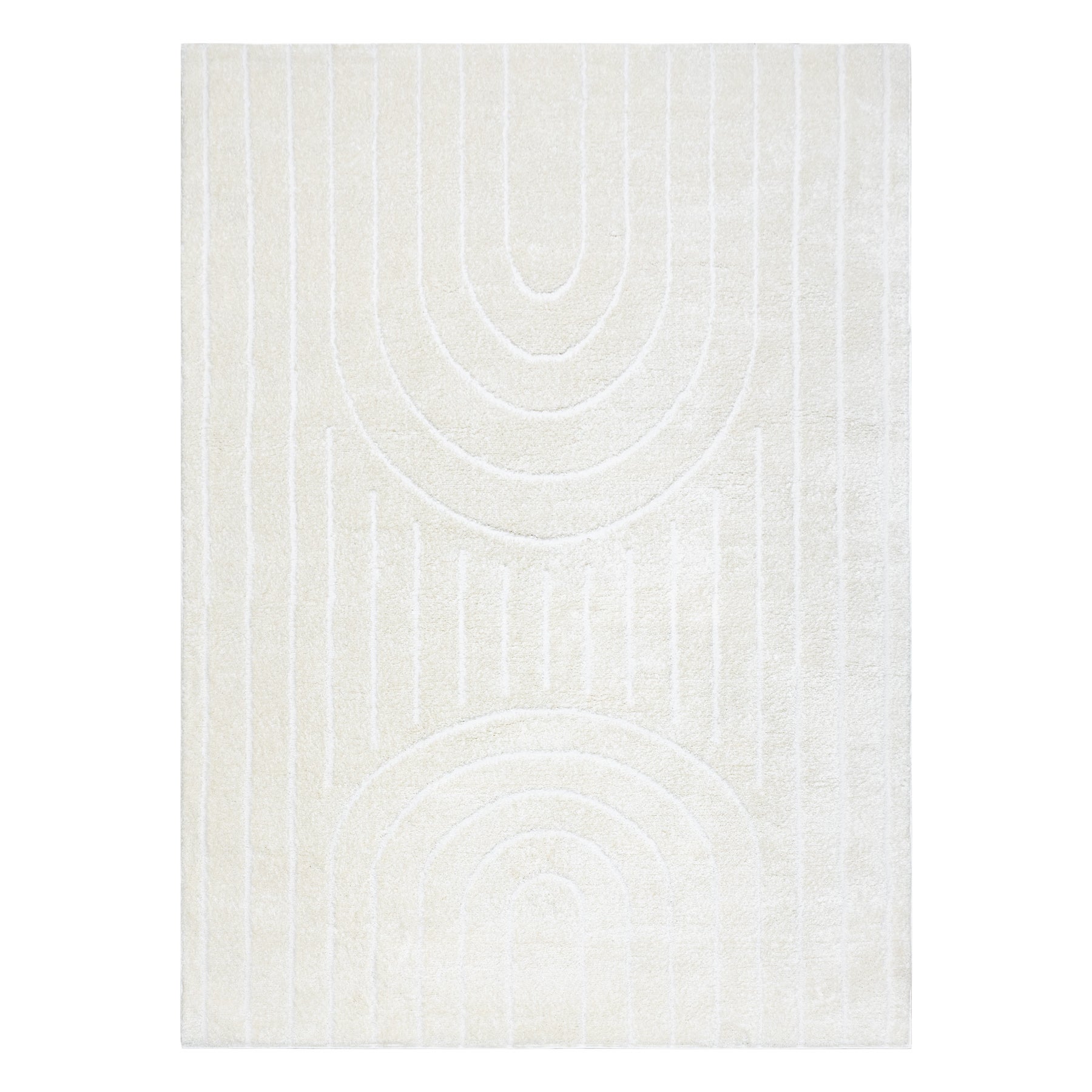 Tapis moderne MODE 8494 géométrique crème 140x190 cm - 2