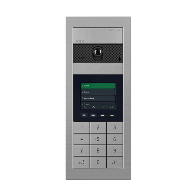 Platine à encastrer avec module répertoire. couleurs. 3.5