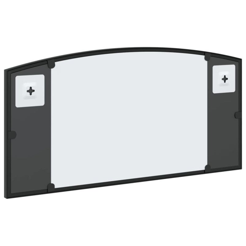 Miroir mural noir 60x30 cm arche fer - 5