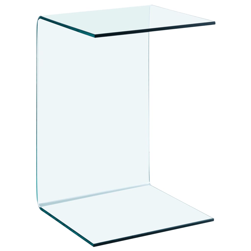 Table d'appoint en verre trempé 40x40x60 cm - COMFORTXL | Leroy Merlin