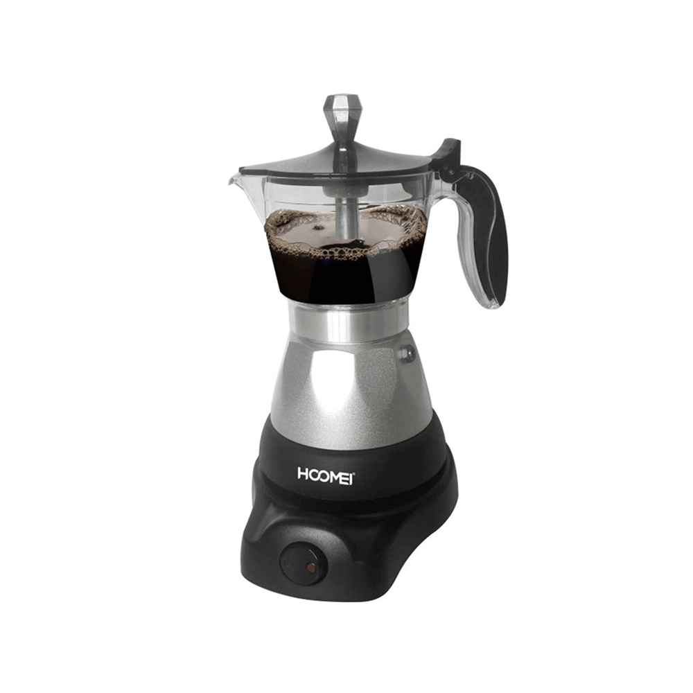 LAOION Caffettiera Elettrica Portatile 6 Tazze 300 Ml | Moka Cubana Con Base Rimovibile E Spegnimento Automatico - 4