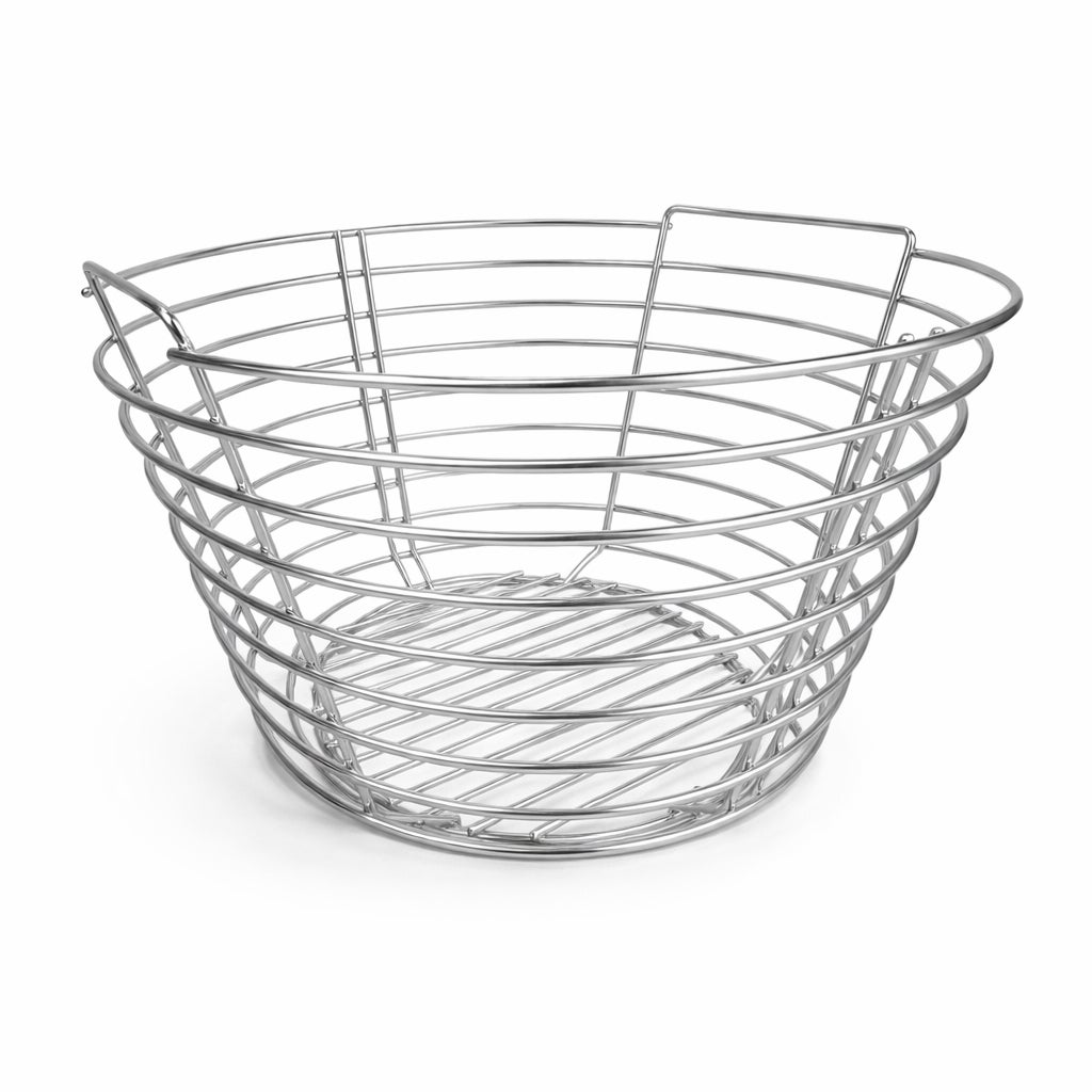 Panier à charbon de bois en acier inoxydable Patton pour barbecue kamado 22