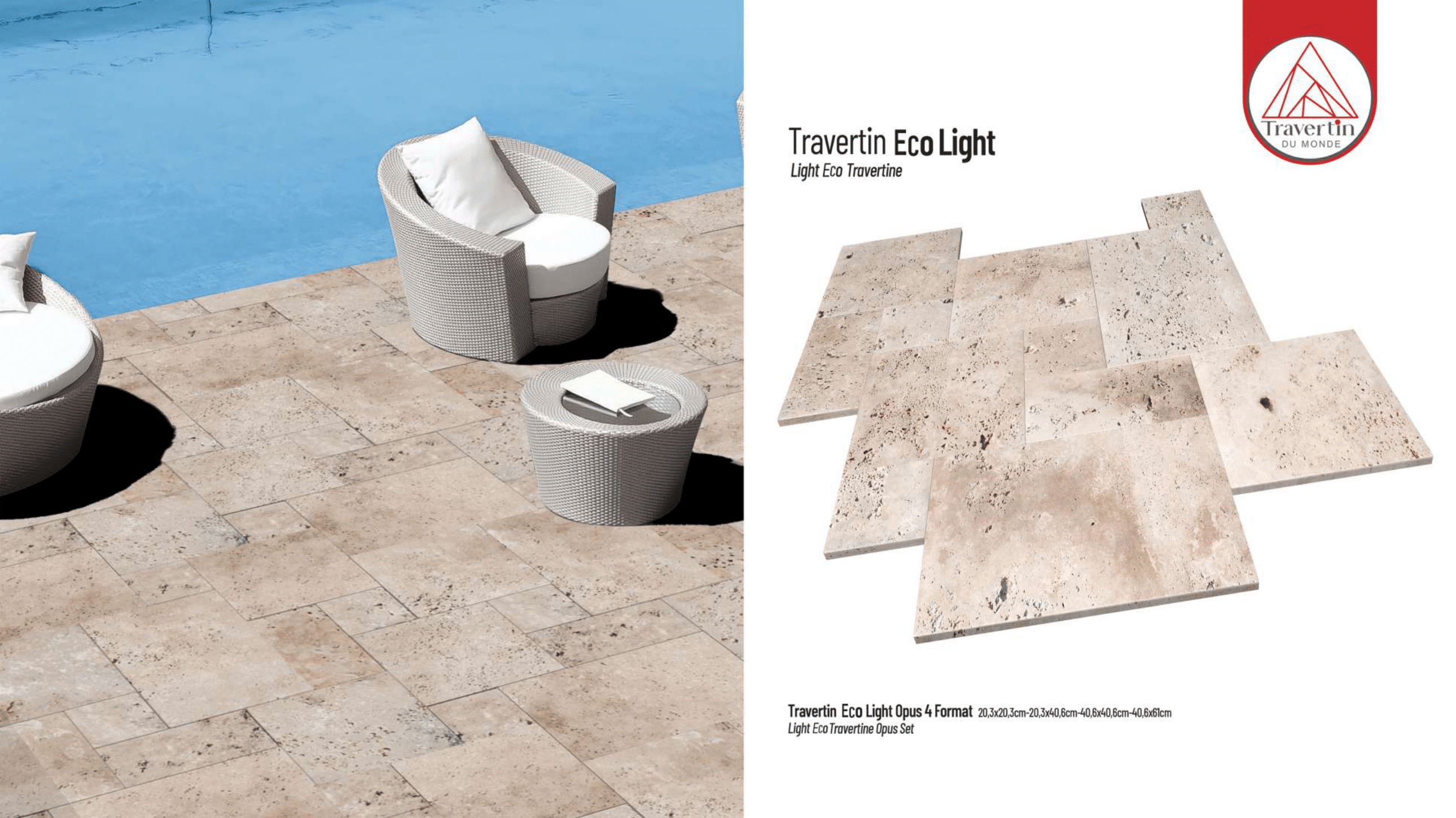 Travertin 2eme choix ECO LIGHT40,6x61x1,2 cm TRAVERTIN DU MONDE — free download
