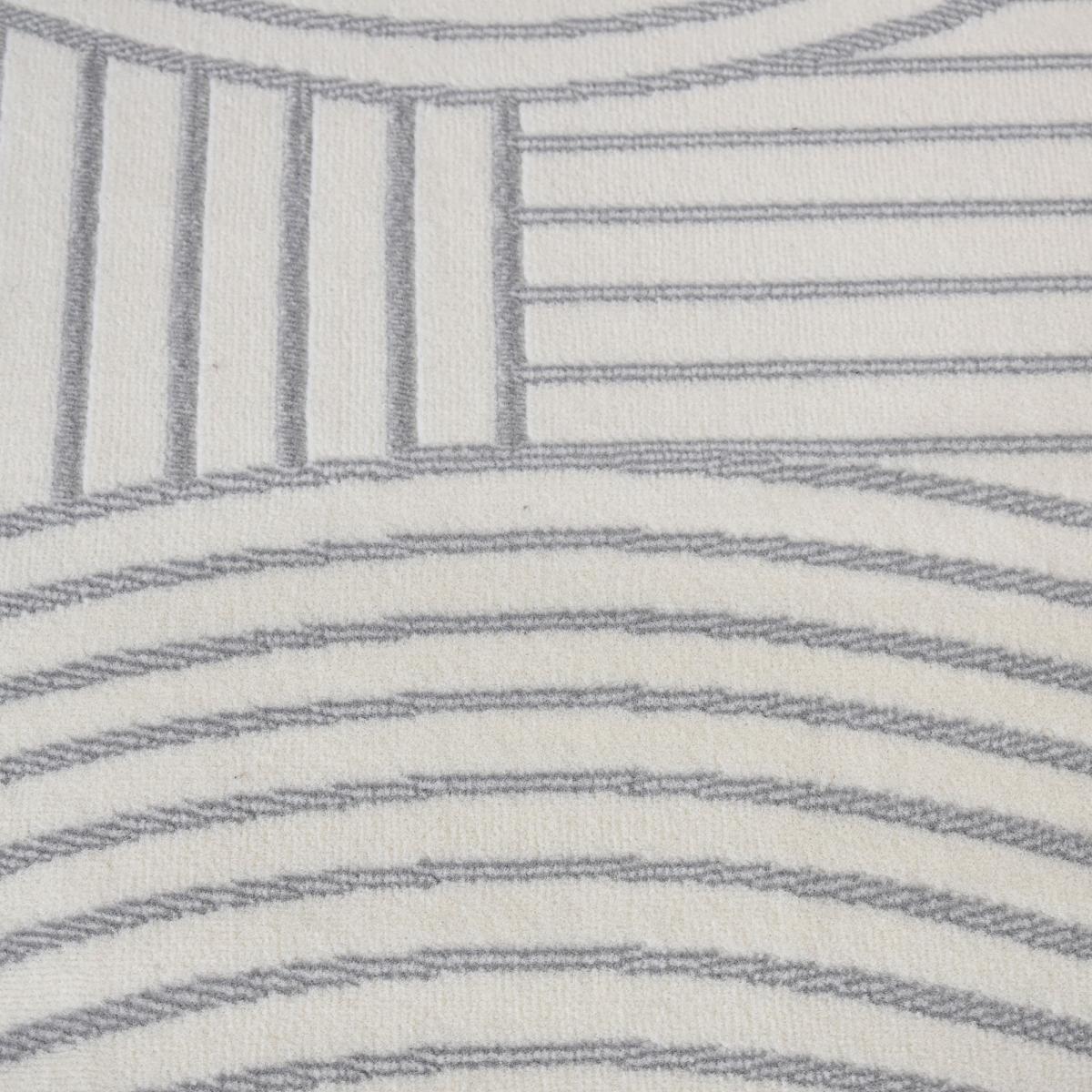 tapis salon 160x225 tissé crème rectangle motif géométrique LYN49 BINCI - 6