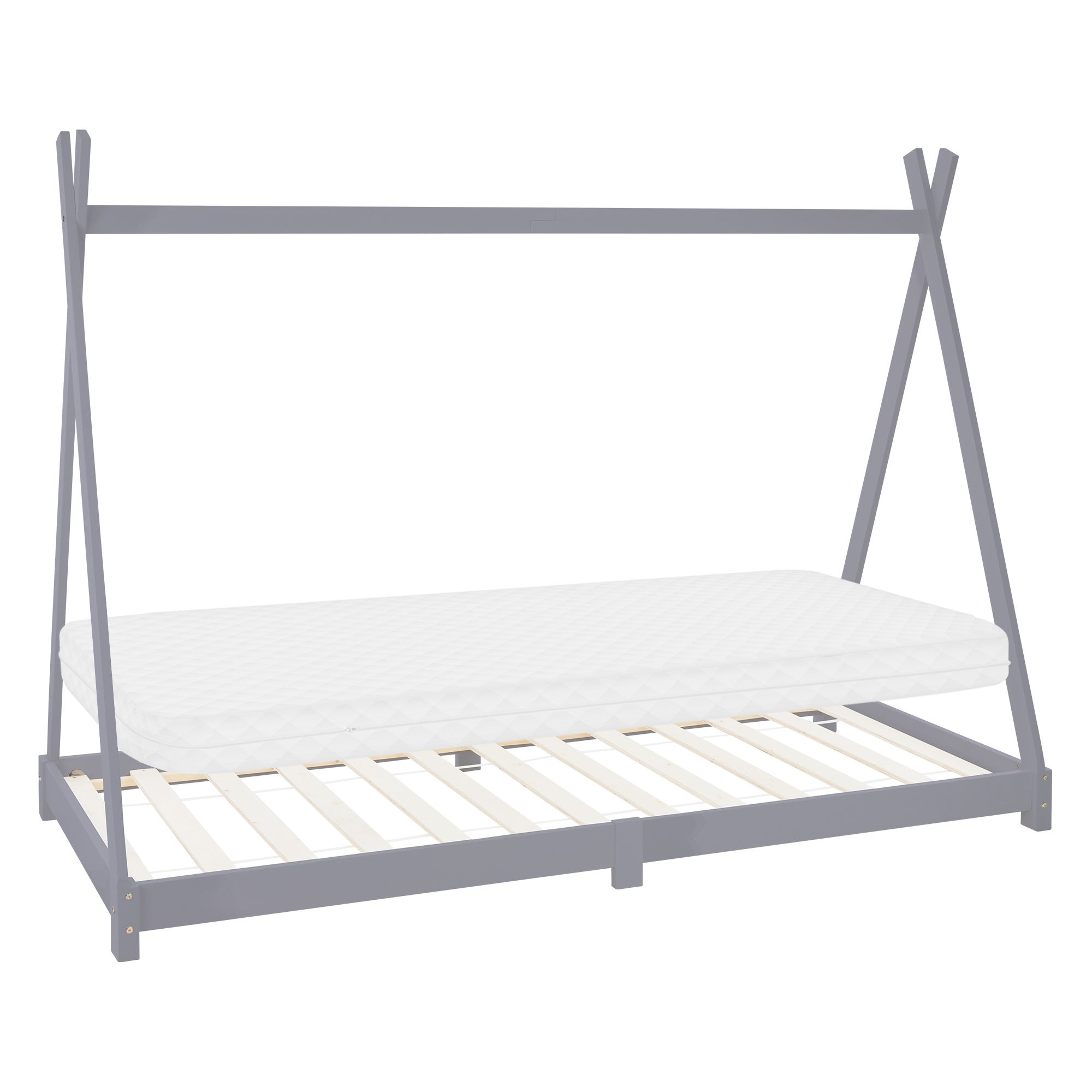 Litera Infantil De Madera 70x160 Cm - Cama Con Somier De Láminas, Segura Y Duradera Para Niños A Partir De 3 Años