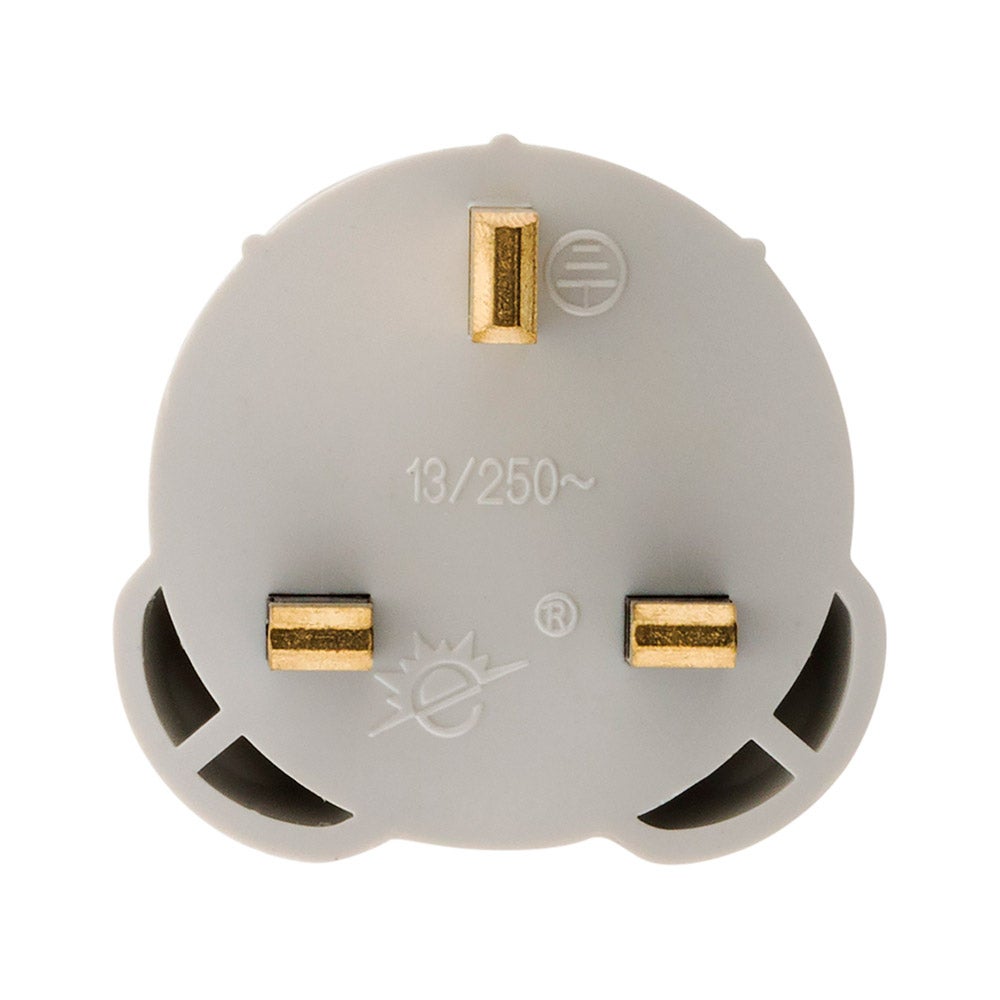 Adaptateur prise voyage France vers UK - prise mâle UK vers prise femelle FR - Blanc - Zenitech - 5