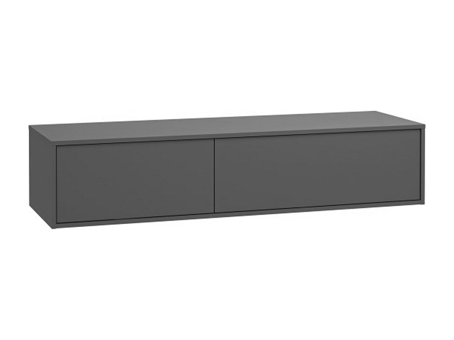 Meuble sous vasque suspendu - Coloris gris anthracite - L150 cm - ISAURE II - 2